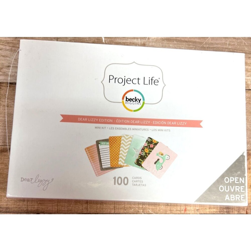 Project Life Becky Higgins Dear Lizzy Edition Mini Kit Scrapbooking 100 Cards